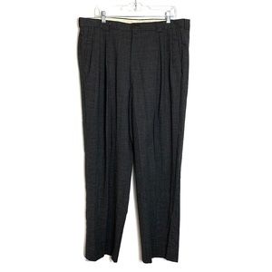 Giorgio Armani Pleated Gray Work Formal Slacks